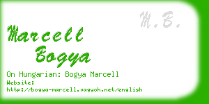 marcell bogya business card